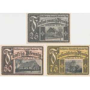 Mechnice (Muchenitz), 25, 50 i 75 pf. 1921