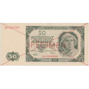 SPECIMEN 50 złotych 1948 - AA 8900000 1234567