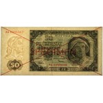 SPECIMEN 50 złotych 1948 - AA 8900000 1234567
