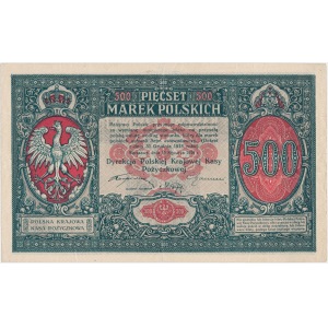 500 mkp 01.1919 Dyrekcja PKKP - b. ładny