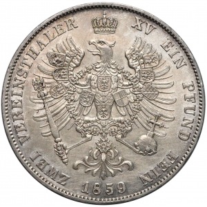 Niemcy, Preussen, 2 talary = 3 i 1/2 guldena 1859-A