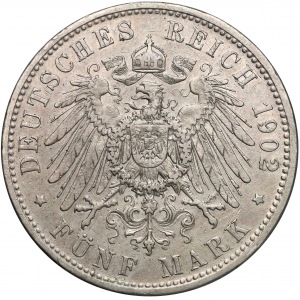 Niemcy, Sachsen-Meiningen, 5 marek 1902-D