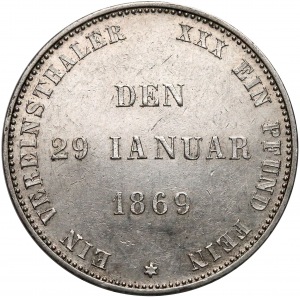 Niemcy, Sachsen Coburg und Gotha, Talar pamiątkowy 1869-B - 25-lecie panowania