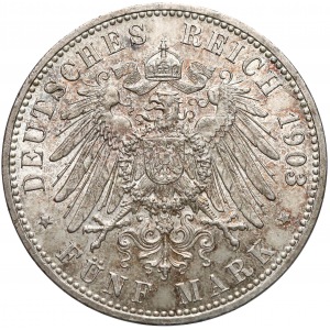 Niemcy, Sachsen-Weimar-Eisenach, 5 marek 1903-A - zaślubinowe