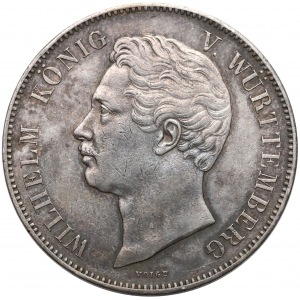 Niemcy, Württemberg, 2 talary = 3 i 1/2 guldena 1846 - zaślubinowe