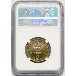 2 złote 1998 Zygmunt III Waza - NGC MS67