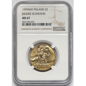 2 złote 1999 Juliusz Słowacki - NGC MS67
