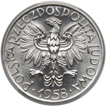Rybak 5 złotych 1958 - Bałwanek - PCGS MS65