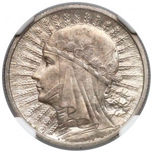 Głowa Kobiety 2 złote 1932 - NGC MS63