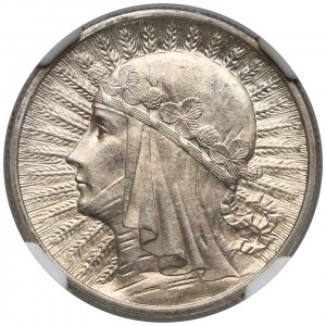 Głowa Kobiety 2 złote 1933 - NGC MS63