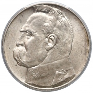 Piłsudski 10 złotych 1936 - PCGS MS62