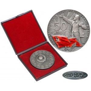 Russia, USSR, Medal, 50 Years of the USSR