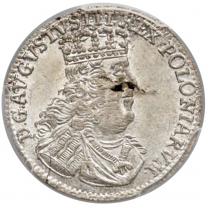 August III Sas, 1/2 szóstaka 1753 - b. ładne