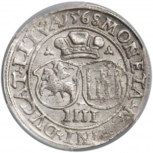 Sigismund II Augustus, Czworak (4 grosz) Vilnius 1568