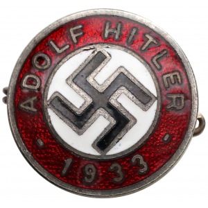 Niemcy, III Rzesza, odznaka partyjna związana z dojściem A. Hitlera do władzy w 1933 r.
