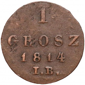 Księstwo Warszawskie, 1 grosz 1814 IB