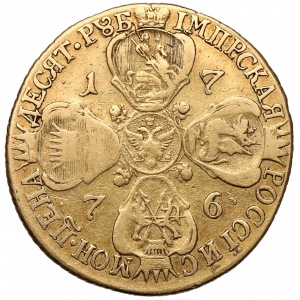 Rosja, Katarzyna II, 10 rubli 1776