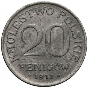 Królestwo Polskie, 20 fenigów 1917