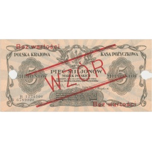 WZÓR Inflacja 5 mln mkp 1923 - B