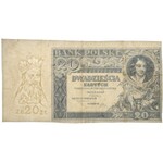 20 złotych 1931 - nieukończony druk