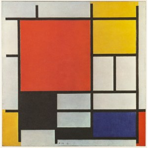 Piet MONDRIAN (1872 - 1944), Composizione in rosso, giallo blu e nero