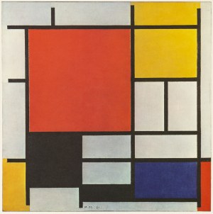 Piet MONDRIAN (1872 - 1944), Composizione in rosso, giallo blu e nero