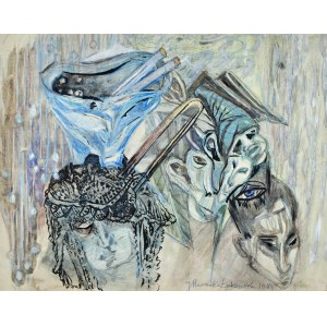 Janina MUSZANKA-ŁAKOMSKA (1920-1982), Masques, 1981