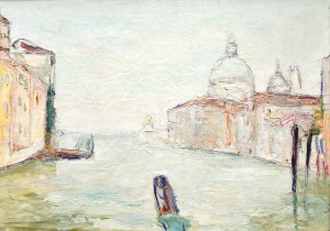Włodzimierz TERLIKOWSKI (1873-1951), Wenecja - Widok na Bazylikę Santa Maria della Salute, 1925