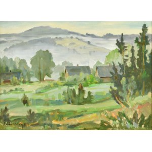 Michał KWAŚNY (1919-1997), Pejzaż podgórski, 1975