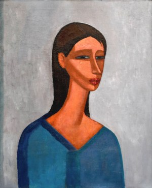 Roman ZAKRZEWSKI (1955-2014), Portret dziewczyny, 1986