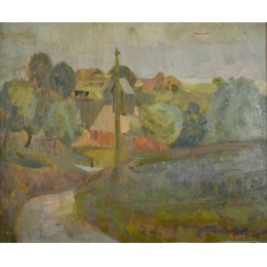 Zygmunt KRÓL (1899 - 1983), Kapliczka przy drodze, 1929