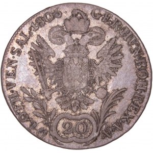 House of Habsburg - Franz I. (1792 -1835) 20 Kreuzer 1806 C Prag