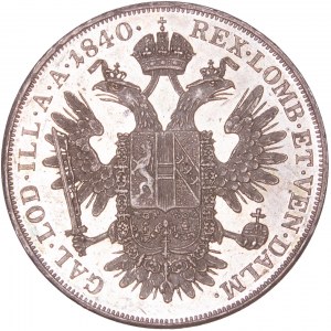 House of Habsburg - Ferdinand I. (1835-1848) 1/2 Thaler / Taler 1840 A