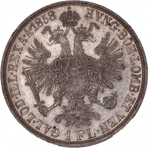 House of Habsburg - Franz Joseph I. (1848-1916) 1 Florin / Gulden 1858 A