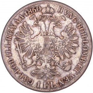 House of Habsburg - Franz Joseph I. (1848-1916) 1 Florin / Gulden 1860 B