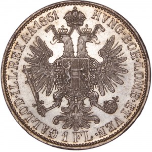 House of Habsburg - Franz Joseph I. (1848-1916) 1 Florin / Gulden 1861 A