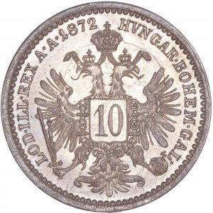 House of Habsburg - Franz Joseph I. (1848-1916) 10 Kreuzer 1872