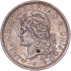 Argentina - 1883 50 Centavos