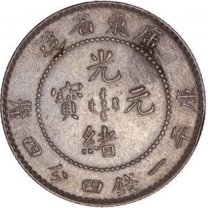 China Kwang-Tung Province - Kuang-hsü 20 Cents - 1 Mace und 4,4 Candareens