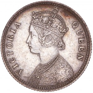 British India – 1862 Silver  ¼ Rupee