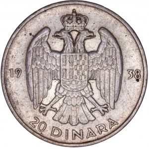 Yugoslavia - 20 Dinara 1938