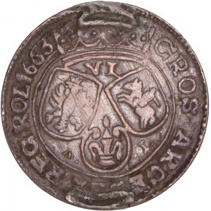 Poland – John II Casimir – 6 Groschen 1663 AT