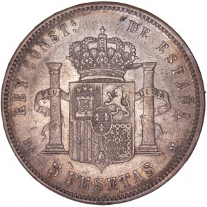 Spain - Alfonso XIII (1886-1898) - 5 Pesetas 1891