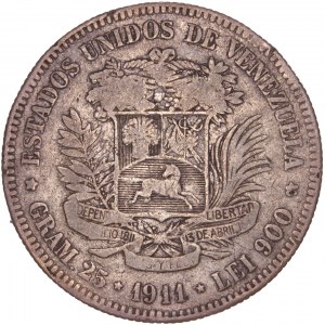 Venezuela - 5 Bolivares 1911