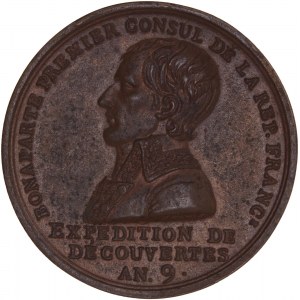 France, Galvanoplastie de la médaille an 9