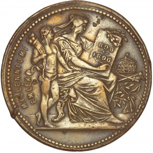 Hungary – Franz Joseph – Millenal – Copper Medal 1896