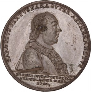 Stato pontificio, Galvanoplastica della medaglia 1782