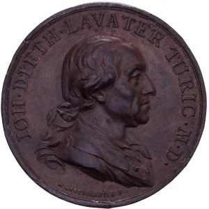 Zürich, Bronzierter Galvano der Medaille 1801