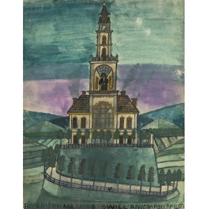 Nikifor Krynicki (1895 Krynica-1968 Folusz), Budowla z wieżą