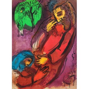 Marc Chagall (1887 Łoźno k. Witebska-1985 Saint-Paul de Vence), Dawid i Absalom, 1956 r.